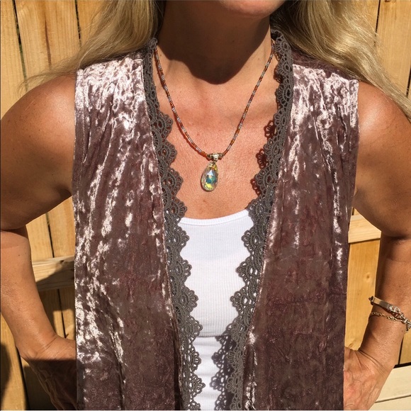 sale VELVET CROCHET & LACE  1 left - Picture 2 of 7